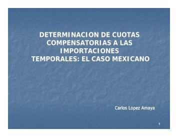 El pago de cuotas compensatorias a importaciones temporales las ...