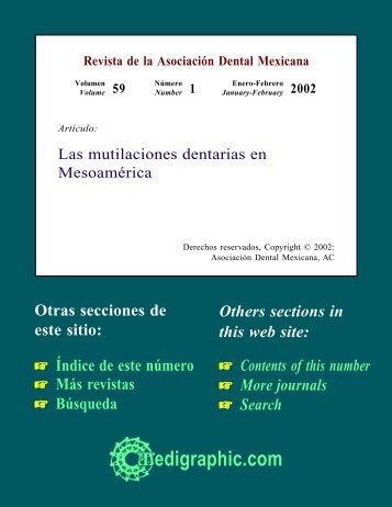 Las mutilaciones dentarias en Mesoamérica - edigraphic.com
