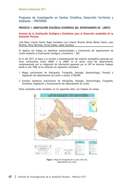 memoria institucional 2011 memoria institucional 2011 - Instituto de ...