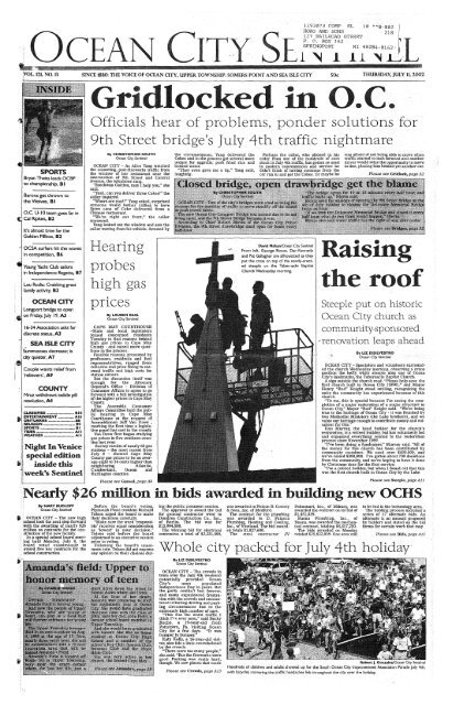 in Raising roof - On-Line Newspaper Archives of Ocean City - The