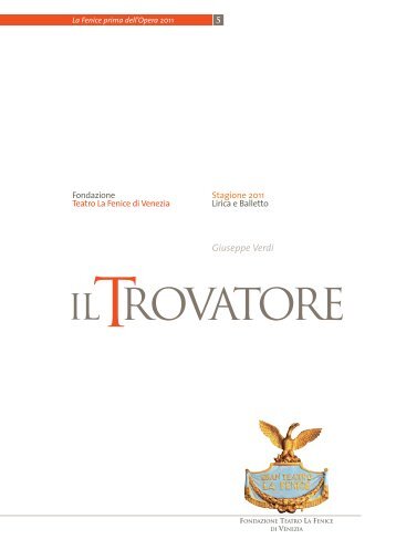(IL) Composer: Giuseppe Verdi TROVATORE - Teatro La Fenice