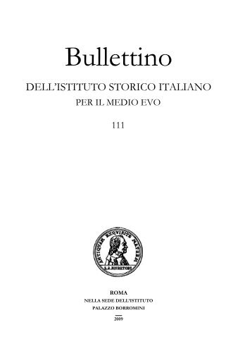 «Per scientiarum haustum et seminarium doctrinarum»: edizione e ...