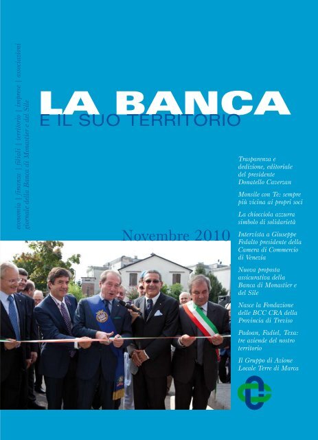 Giornalino Novembre 2010 - Banca di Monastier e del Sile