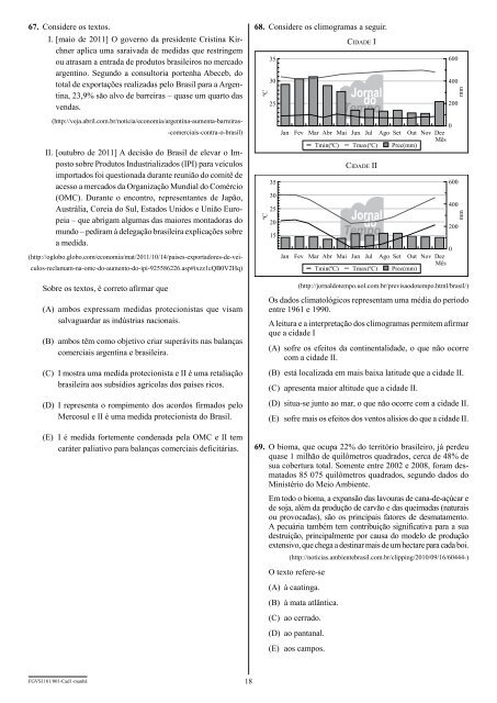 001. Caderno 1 Provas da 1.a Fase Matemática ... - Curso Objetivo