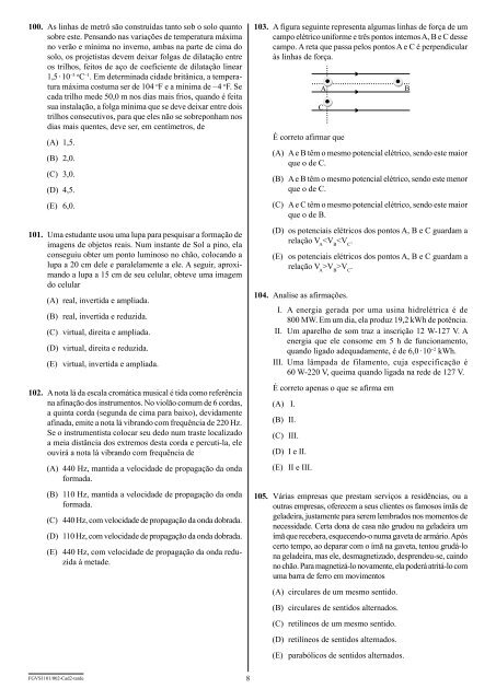 001. Caderno 1 Provas da 1.a Fase Matemática ... - Curso Objetivo