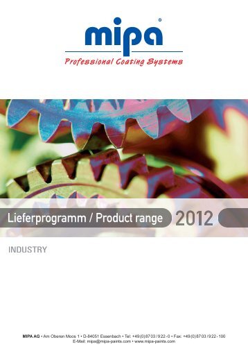 PDF-Katalog von Mipa - PROSOL Lacke + Farben GmbH