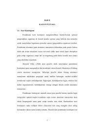 BAB II KAJIAN PUSTAKA 2.1. Teori Kontinjensi Pendekatan teori ...