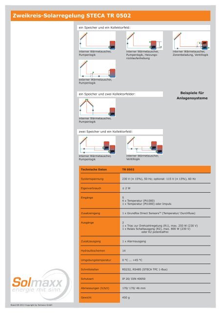 Zweikreis-Regelung STECA TR 0502.indd - Solmaxx