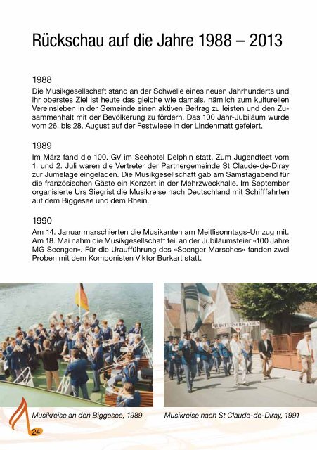 Festschrift - Musikgesellschaft Meisterschwanden