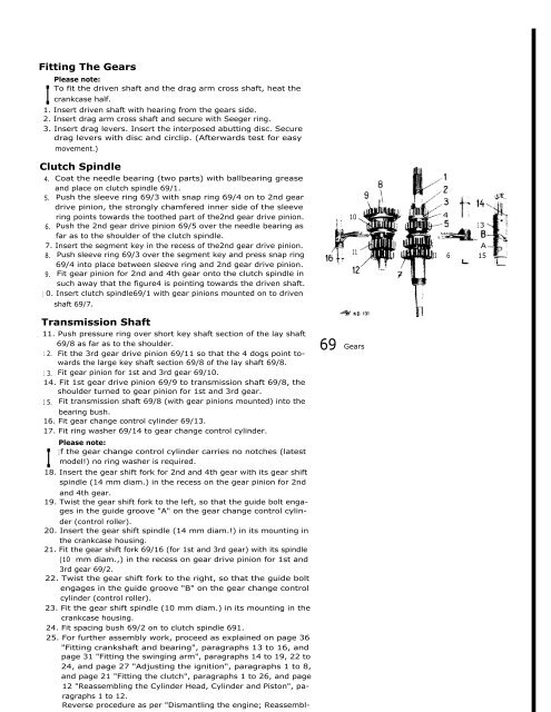 WORKSHOP MANUAL for HEINKEL TOURIST - Secret Society ...