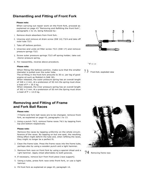 WORKSHOP MANUAL for HEINKEL TOURIST - Secret Society ...