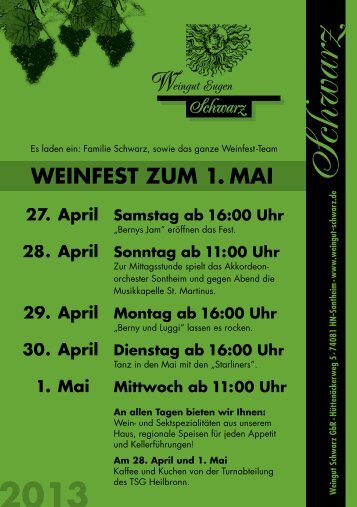 Weinfest 2013 - Weingut Schwarz