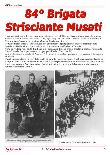 84ª Brigata Strisciante Musati - puntaemazzetta