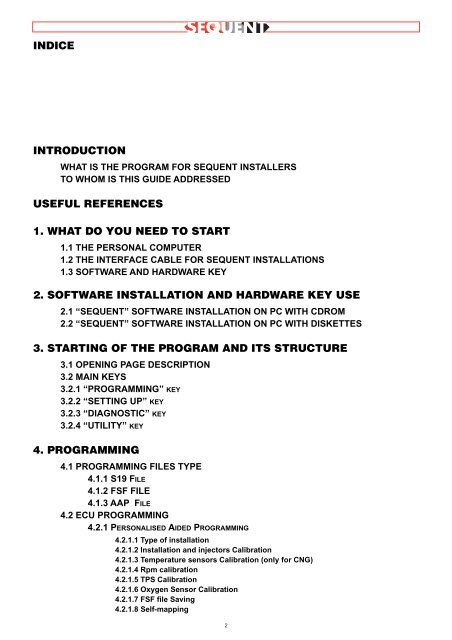 manuale per l'installatore - 1/3 tipologie d'installazione - 2/3 software ...