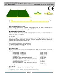 PAINEL MUNDIAGRO (Chapa de fibra no interior) REF ... - Mundiperfil