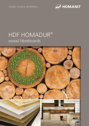 HDF HOMADUR® General Technical information