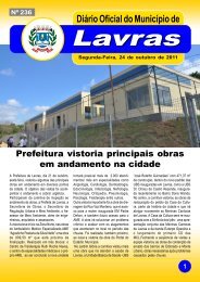 Edição nº236-24/10/2011 - Prefeitura Municipal de Lavras