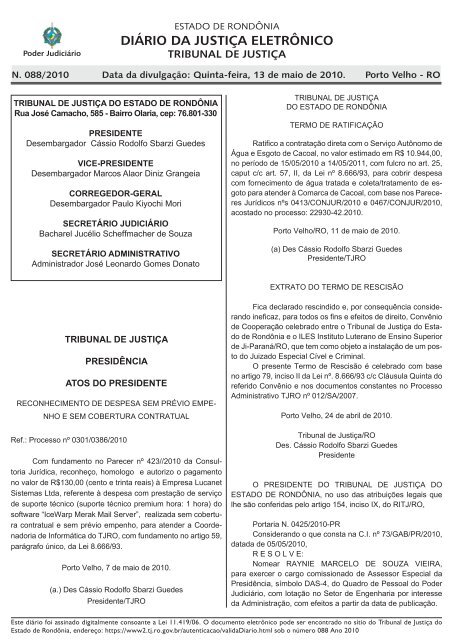 Junção de todas as senhas do governo de Rondônia em único sistema