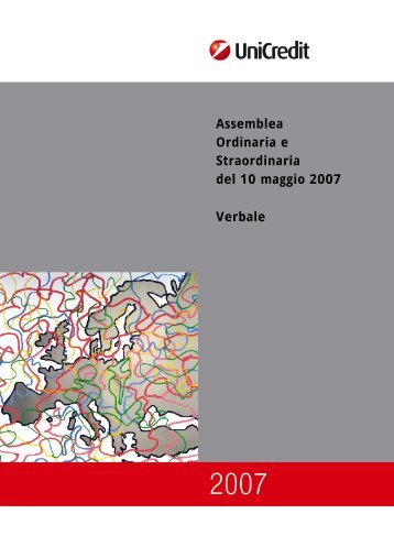 Assemblea Ordinaria e Straordinaria del 10 maggio 2007 Verbale