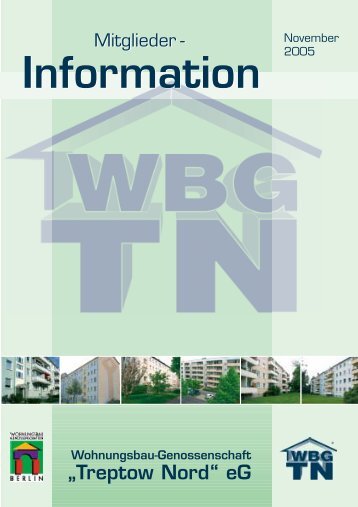 Information Information - Wohnungsbau-Genossenschaft „Treptow ...