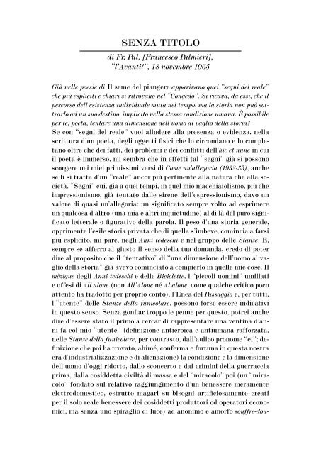 DIALOGO SULLA LETTERATURA - Comune di Livorno