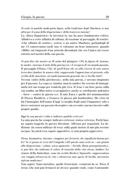 DIALOGO SULLA LETTERATURA - Comune di Livorno