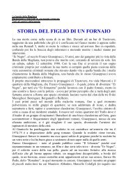 STORIA DEL FIGLIO DI UN FORNAIO - Misteri d'Italia