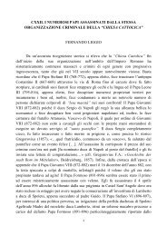 CXXII. I NUMEROSI PAPI ASSASSINATI DALLA ... - Fernando Liggio