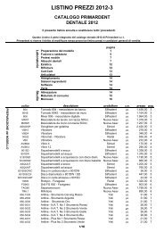 listino 2012-3 - Primardent