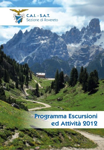 Programma Escursioni ed Attività 2012 - Sat Rovereto