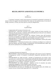 REGOLAMENTO ASSISTENZA ECONOMICA - Comune di Randazzo