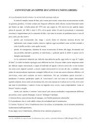Convivenze (o coppie di fatto o unioni libere) [.pdf] - Chiesa di Bologna