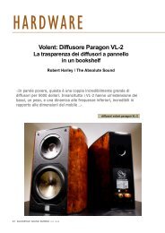 Volent: Diffusore Paragon VL-2 - AudioFileMusic.com