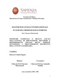 Tesi di Master - Osservatorio per le Politiche Sociali della Provincia ...