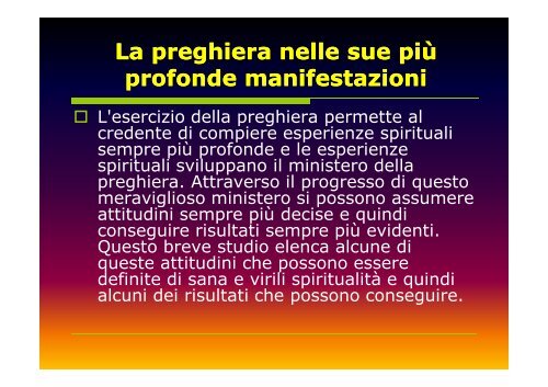 La Preghiera - innamorato di gesu