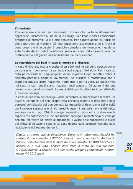 Diritto matrimoniale e diritto successorio - Piccola ... - EJPD - admin.ch