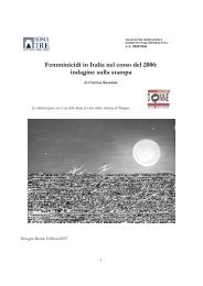 Femminicidi in Italia nel corso del 2006 ... - Casa delle donne