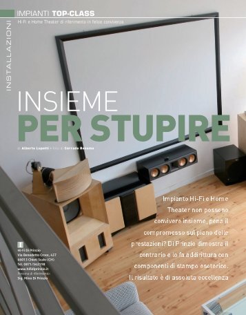 Impianto Hi-Fi e Home Theater non possono convivere insieme ...