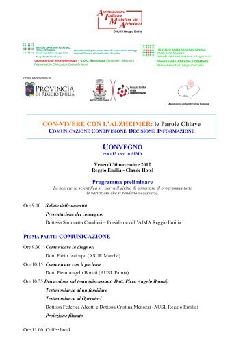 Programma della giornata