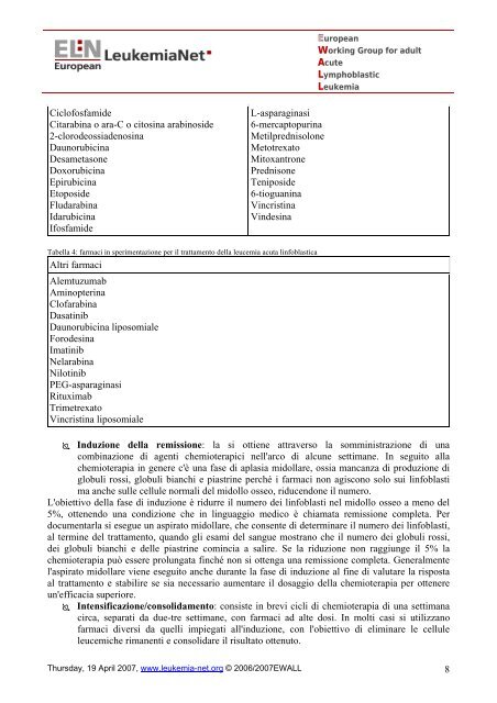 manuale di informazione per i pazienti adulti affetti da leucemia ...