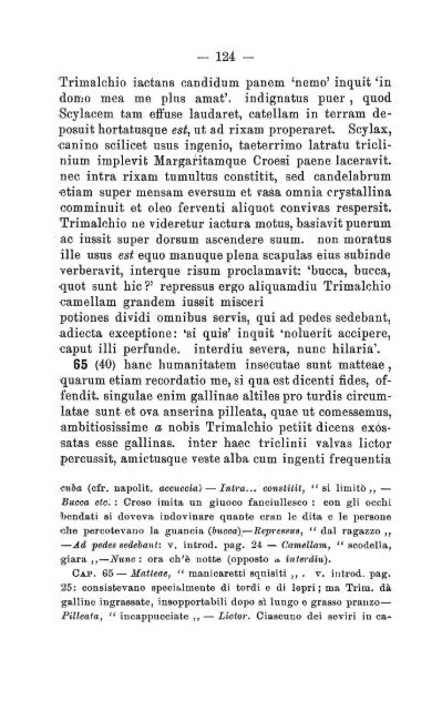 Petronii Cena Trimalchionis, con studii illustrativi e note di Paolo ...