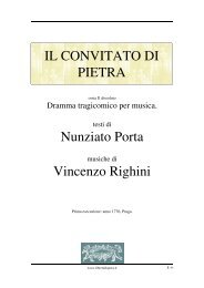 Il convitato di pietra - Libretti d'opera italiani