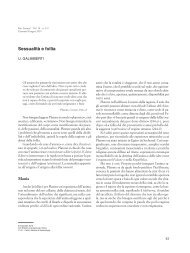 Sessualità e follia U. Galimberti - CIS Centro Italiano di Sessuologia