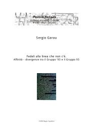 Fedeli alla linea che non c'è - Biagio Cepollaro, poesia