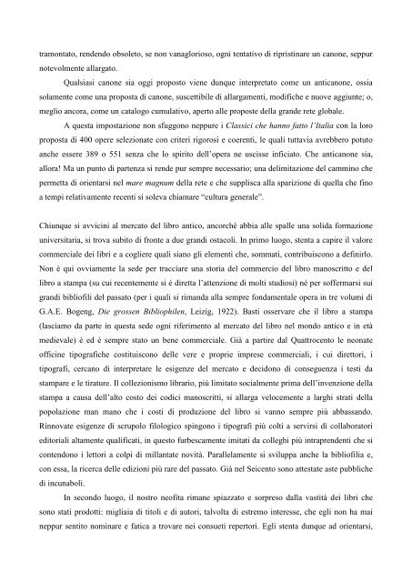 I Classici che hanno fatto l Italia.pdf - Libreria Antiquaria Alberto Govi