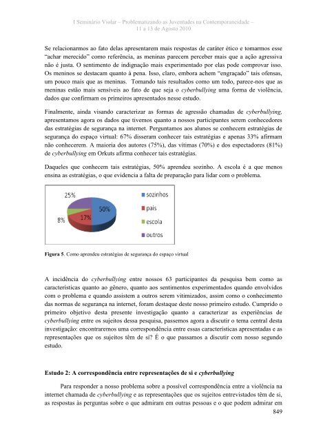 Anais I Seminário Violar - Faculdade de Educação - Unicamp