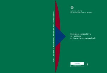 Indagine conoscitiva sul settore assicurazione autoveicoli - Autorità ...