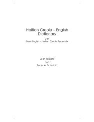 Haitian Creole – English Dictionary - Dunwoody Press