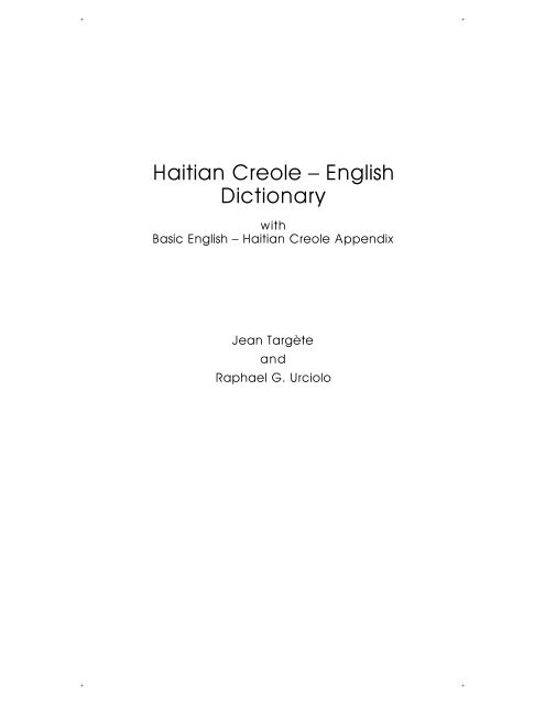 Haitian Creole