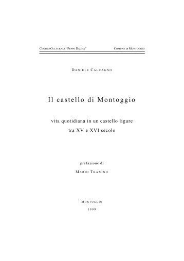 Il castello di Montoggio - Istituto di Studi sui Conti di Lavagna - ISCL
